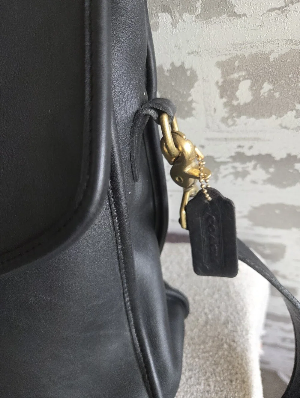 VTG Coach Black Leather Metropolitan Briefcase 5265 USA